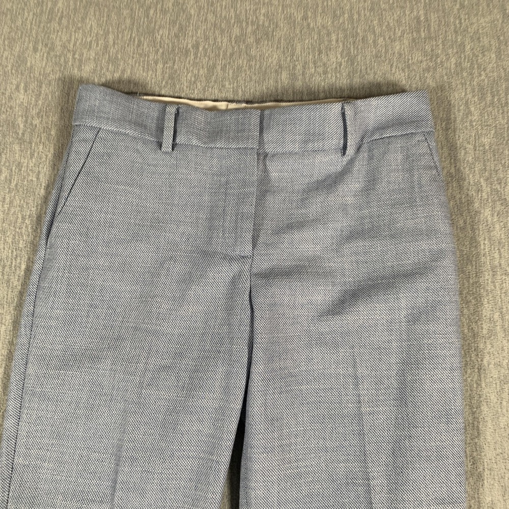 Talbots Pants Womens 2P Petite Light Blue Hampshire Ankle Pant Textured Office - Picture 4 of 12